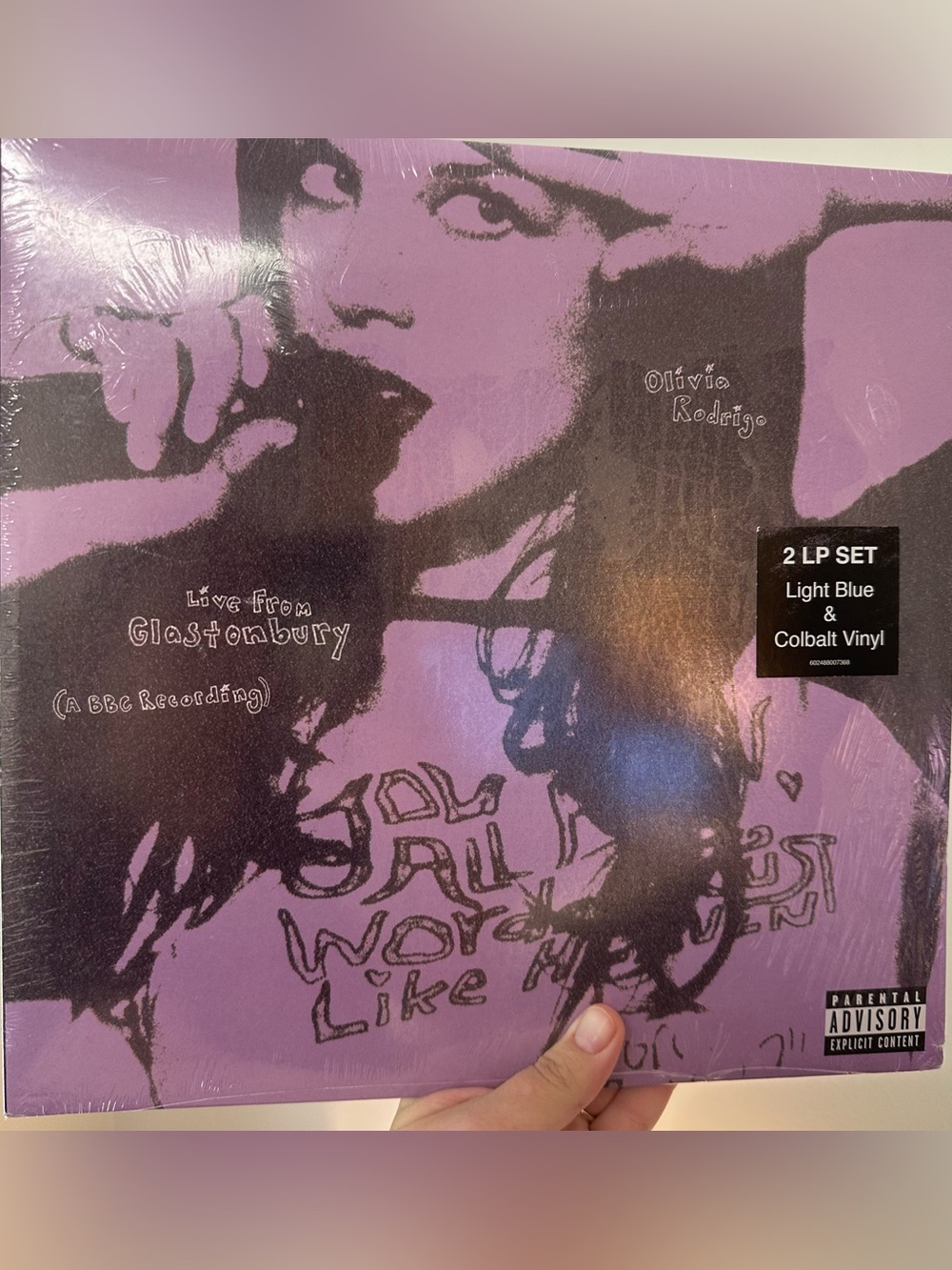 Olivia Rodrigo Live From Glastonbury Vinyl Record - Purple Artwork - NEW